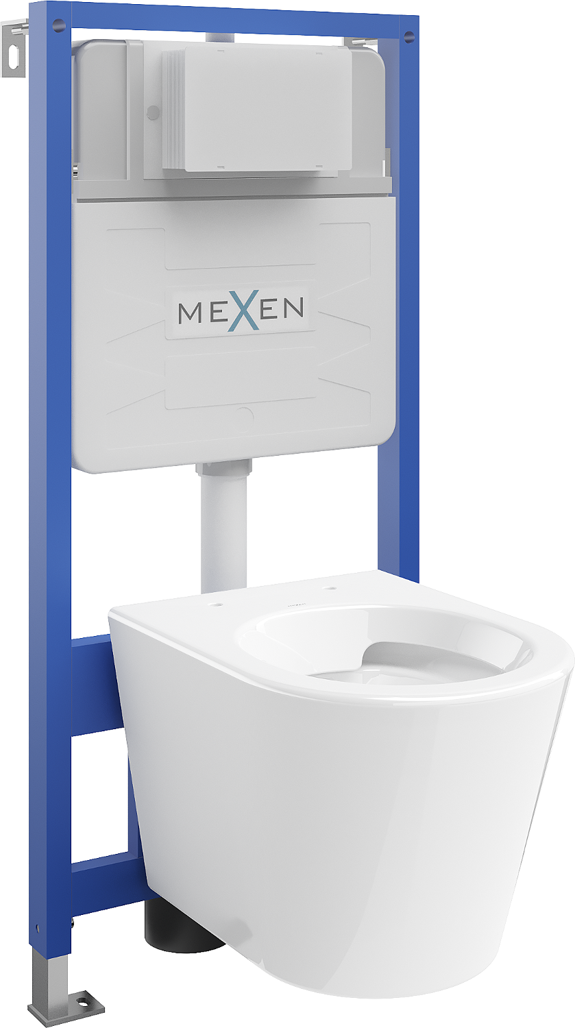 Mexen WC potinkinis komplektas Felix Slim stovas su klozetu Rico, Balta - 6103372XX00