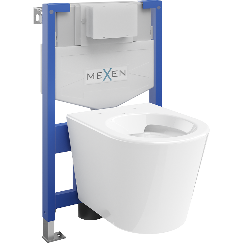 Mexen paslėptas WC įrenginio rinkinys Fenix XS-F su WC puodu Rico, baltas blizgus - 6803372XX00