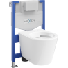 Mexen potinkinis WC rėmas Fenix XS-F su WC dubeniu Rico, blizgus baltas - 6803372XX00