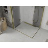 Mexen Lima Dviguba sulankstoma dušo kabina 90 x 80 cm, permatoma, auksinė - 856-090-080-50-00-02