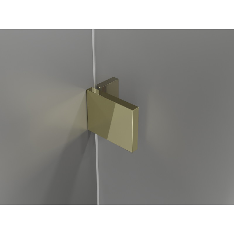 Mexen Lunar T kairiamos dušo kabina kairioji 100 x 120 cm, permatomas, auksinė - 834T-100-120-50-00-L