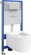 Mexen Sofia potinkinė WC sistema Fenix Slim su WC dubeniu, baltas blizgesys - 6103354XX00
