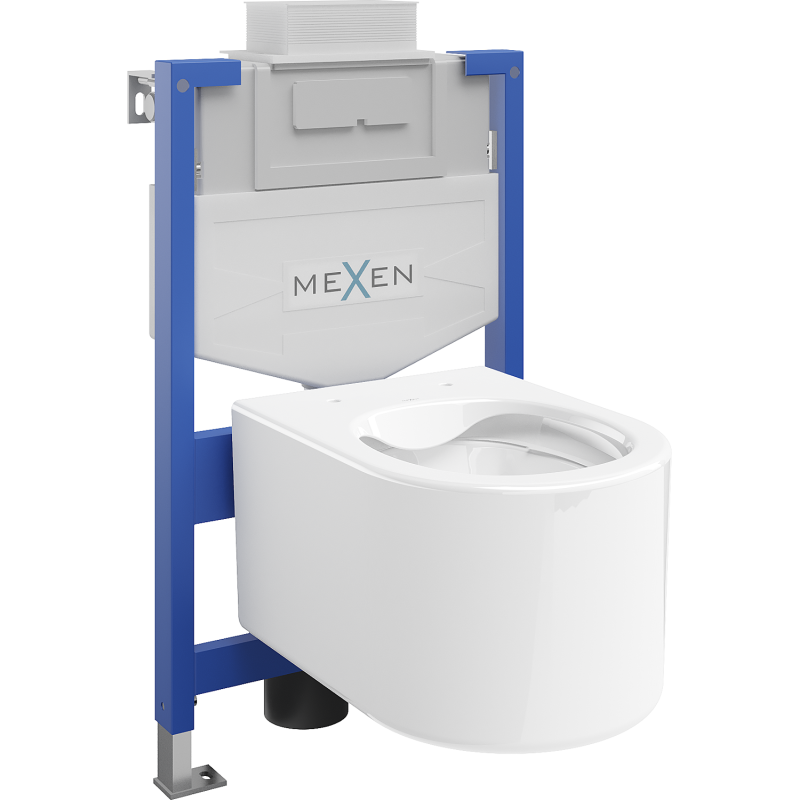 Mexen potinkinis WC rėmas Fenix XS-U su WC indu Sofia, balta blizgi - 6853354XX00