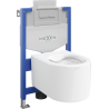 Mexen potinkinis WC komplektas Fenix XS-U su WC dubeniu Sofia, blizgi balta - 6853354XX00