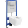 Mexen potinkinės WC sistemos rinkinys Fenix Slim su WC puodu Stella, blizgi balta - 6103368XX00