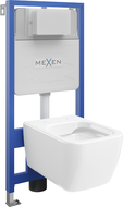 Mexen potinkinis WC rėmas Fenix Slim su WC puodu Stella, blizgus baltas - 6103368XX00