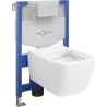 Mexen paslėptas WC rinkinys rėmas Fenix XS-F su WC dubeniu Stella, baltas blizgus - 6803368XX00