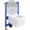 Mexen Stella paslėptas WC montavimo rėmas Fenix XS-U su WC dubeniu, baltas blizgesys - 6853368XX00
