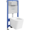 Mexen potinkinis WC rėmo Fenix Slim su WC puodu Teo, baltas blizgus - 6103385XX00