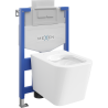 Mexen paslėptas WC komplektas Fenix XS-U su WC puodu Teo, baltas blizgus - 6853385XX00