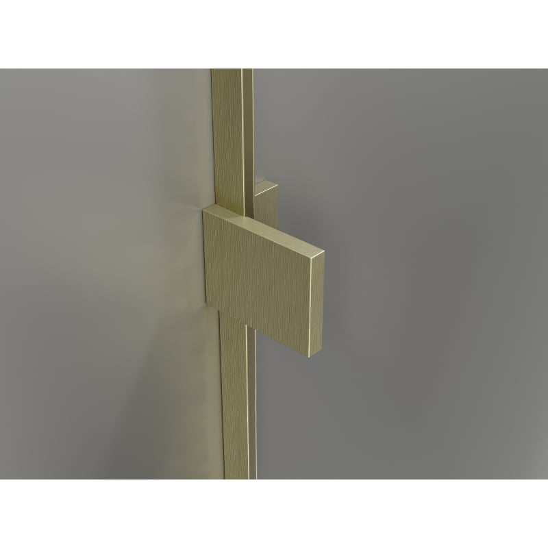 Mexen Lunar T kairys varčios dušo kabina 90 x 90 cm, permatoma, šluota auksinė - 834T-090-090-55-00-L