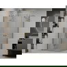 Mexen Roma Duo pakreipiama dušo kabina 100 x 90 cm, Skaidrus, Auksinė - 854-100-090-50-00-02