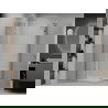 Mexen Roma Duo pakreipiama dušo kabina 80 x 70 cm, Skaidrus, Chromo + dušo padėklas Flat - 854-080-070-01-02-4010