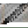Mexen Roma Duo pakreipiama dušo kabina 80 x 70 cm, Skaidrus, Chromo + dušo padėklas Flat - 854-080-070-01-02-4010