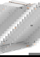 Mexen Lunar T dešinė atsidaranti dušo kabina 100 x 120 cm, permatoma, rožinis auksas - 834T-100-120-60-00-P