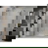Mexen Roma Duo pakreipiama dušo kabina 100 x 90 cm, Skaidrus, Auksinė + dušo padėklas Flat - 854-100-090-50-02-4010G