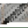 Mexen Roma Duo pakreipiama dušo kabina 100 x 90 cm, Skaidrus, Juoda + dušo padėklas Flat - 854-100-090-70-02-4010B