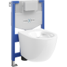 Mexen Lena paketas potinkinis WC rėmas Fenix XS-F su WC dubeniu, baltas blizgus - 6803322XX00