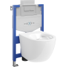 Mexen potinkinis WC rinkinys Fenix XS-U su WC dubeniu Lena, blizgus baltas - 6853322XX00