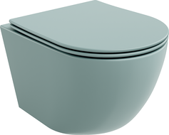 Mexen Lena Rimless WC dubuo su lėtai nusileidžiančiu plonu dangčiu, duroplast, šviesiai žalia matinė - 30224048