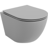 Mexen Lena Rimless WC su Dubenėliu, Lėta Uždarymo Slim Duroplast, Šviesiai Pilkas Matinis - 30224061