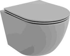 Mexen Lena Rimless WC su Dubenėliu, Lėta Uždarymo Slim Duroplast, Šviesiai Pilkas Matinis - 30224061