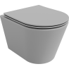 Mexen Rico pakabinamas Rimless WC su lėtai užsidarančia sėdyne slim, duroplast, šviesiai pilka matinė - 30724061
