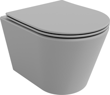Mexen Rico pakabinamas Rimless WC su lėtai užsidarančia sėdyne slim, duroplast, šviesiai pilka matinė - 30724061