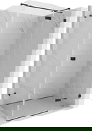 Mexen Lunar T dešinė atveriama dušo kabina 90 x 100 cm, skaidri, juoda - 834T-090-100-70-00-P