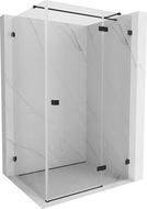 Mexen Lunar T dešinysis dušo kabinos atvartas 100 x 90 cm, skaidrus, juodas - 834T-100-090-70-00-P