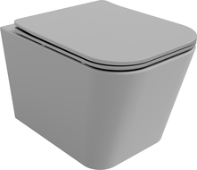 Mexen Teo wc puodas Rimless su lėtai nusileidžiančia slim sėdyne, duroplastas, šviesiai pilkas matinis - 30854061