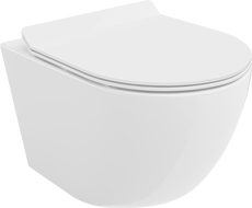 Mexen Lena WC dubuo Rimless su lėtai nusileidžiančiu slim dangčiu, duroplastikas, blizgus baltas - 30224000 Mexen Lena WC dubuo Rimless su lėtai nusileidžiančiu slim dangčiu, duroplastikas, blizgus baltas - 30224000