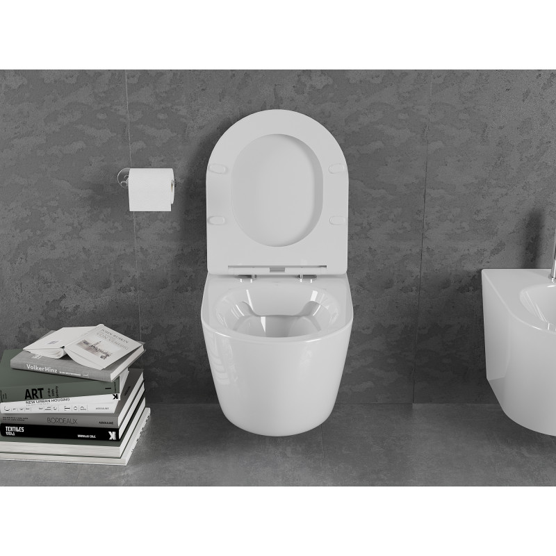 Mexen Lena wc dubuo be ratlankio, blizgantis baltas - 3322XX00