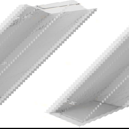 Mexen Lunar T kairioji atveriama dušo kabina 70 x 70 cm, skaidri, šlifuoto nikelio - 834T-070-070-97-00-L