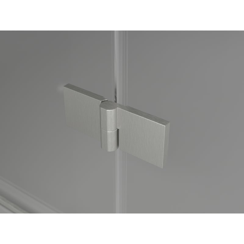 Mexen Lunar T kabinų dušas atveriamas kairysis 75 x 80 cm, skaidrus, šlifuotas nikelis - 834T-075-080-97-00-L