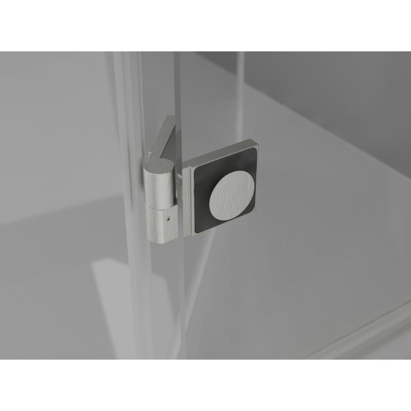 Mexen Lunar T dušo kabina atidaroma kairė 80 x 120 cm, skaidri, šlifuotas nikelis - 834T-080-120-97-00-L