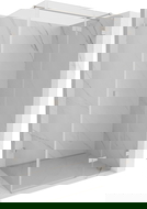 Mexen Lunar T dešinės pusės atverčiama dušo kabina 80 x 90 cm, skaidri, šlifuotas nikelis - 834T-080-090-97-00-P