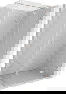 Mexen Lunar T dešinės pusės dušo kabina su atveriamomis durimis 85 x 110 cm, skaidri, šlifuotas nikelis - 834T-085-110-97-00-P