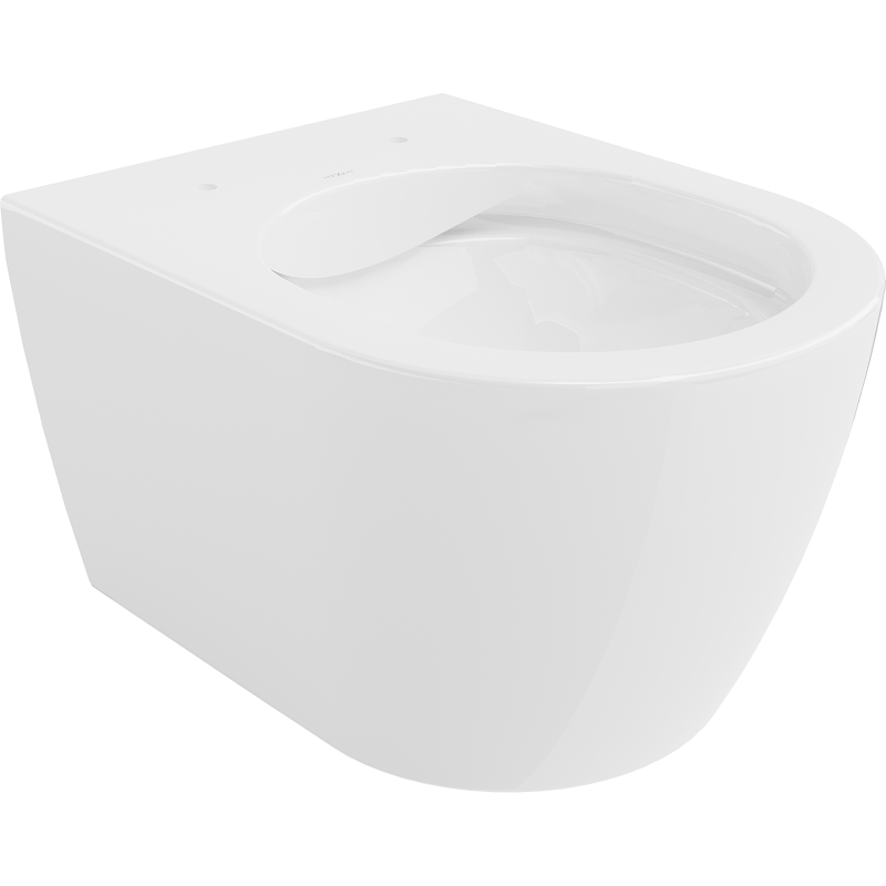 Mexen Carmen pakabinama WC nuleidžiamoji be ratano, blizgi balta - 3388XX00