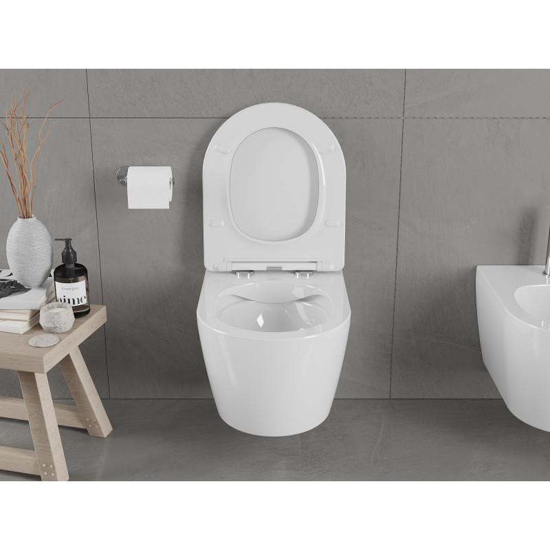 Mexen Carmen wc dubuo be ratlankio, baltas blizgantis - 3388XX00