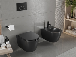 Mexen Carmen wc dubuo Rimless su lėtaeigiu, duroplastikas, juodas matinis - 30881085