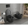 Mexen Carmen Rimless WC dubuo su lėtai nuleidžiamu plonu duroplastiniu dangčiu, juoda matinė - 30880185