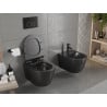 Mexen Carmen WC dubuo Rimless su lėtai nusileidžiančiu plonu dangčiu, duroplast, juoda matinė - 30880185