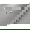 Mexen Exo penkiakampė dušo kabina, 100 x 90 cm, permatoma, chromuota - 812-100-090-01-00