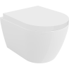Mexen Carmen WC dubuo be ratlankio su lėtai nusileidžiančia kieta sėdyne, duroplast, blizgi balta - 30880200