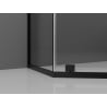 Mexen Exo penkiakampis atveriamas dušo kabinas 100 x 80 cm, permatomas, juodas - 812-100-080-70-00