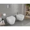 Mexen Carmen WC dubuo be ratlankio su lėtai nusileidžiančia kieta sėdyne, duroplast, blizgi balta - 30880200