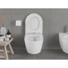 Mexen Carmen wc dubuo be ratlankio su lėtai nusileidžiančiu dangčiu plonas, duroplastikas, baltas blizgus - 30880300