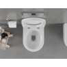 Mexen Carmen WC dubuo be ratlankio su lėtai nusileidžiančia kieta sėdyne, duroplast, blizgi balta - 30880200