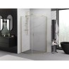 Mexen Exo-R penkiakampė atveriama dušo kabina 100 x 80 cm, skaidri, auksinė - 812-100-080-50-00